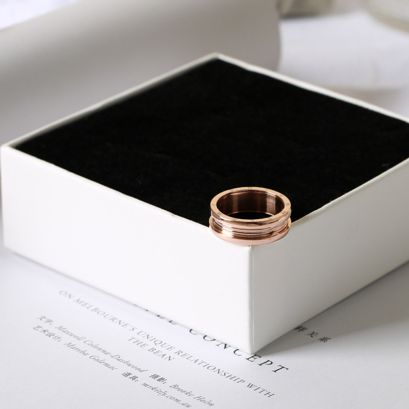 梓琦韩版个性潮人设计简约女戒指环 梓琦戒指/指环