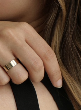 复古小众关节戒指黄金色ins