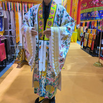 Daojiazheng is a high work group crane French imitation handmade embroidered road robe full of embroidered manufacturer professional customized orange yellow