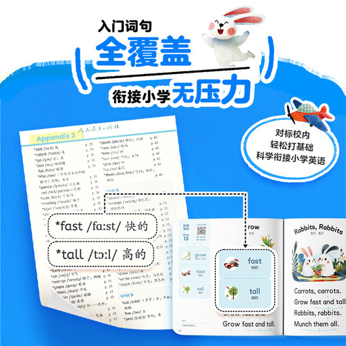 【学而思官方旗舰店】学而思英语启蒙每日一读A-Z自然拼读日常表达韵律童谣英语训练书 幼小衔接3-6岁儿童学前英语朗读畅读绘本 - 图2