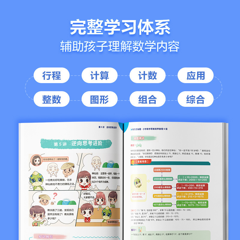 【学而思旗舰店】学而思秘籍小学数学思维培养训练教材全解1-6年级奥数逻辑全套同步课内重难点教程练习题拓展配视频课程 - 图0