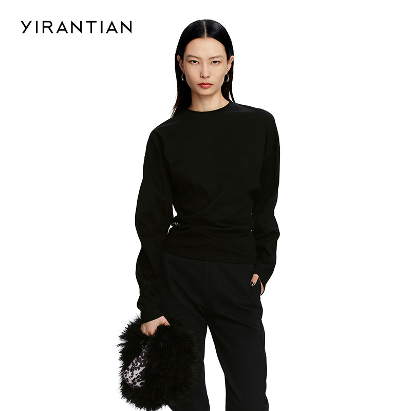 2023秋季新款休闲简约修身刺绣收腰