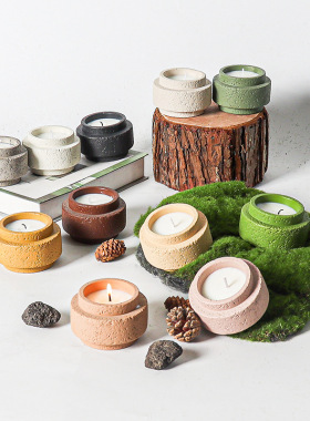 北欧创意简约家用水烛台蜡烛容器