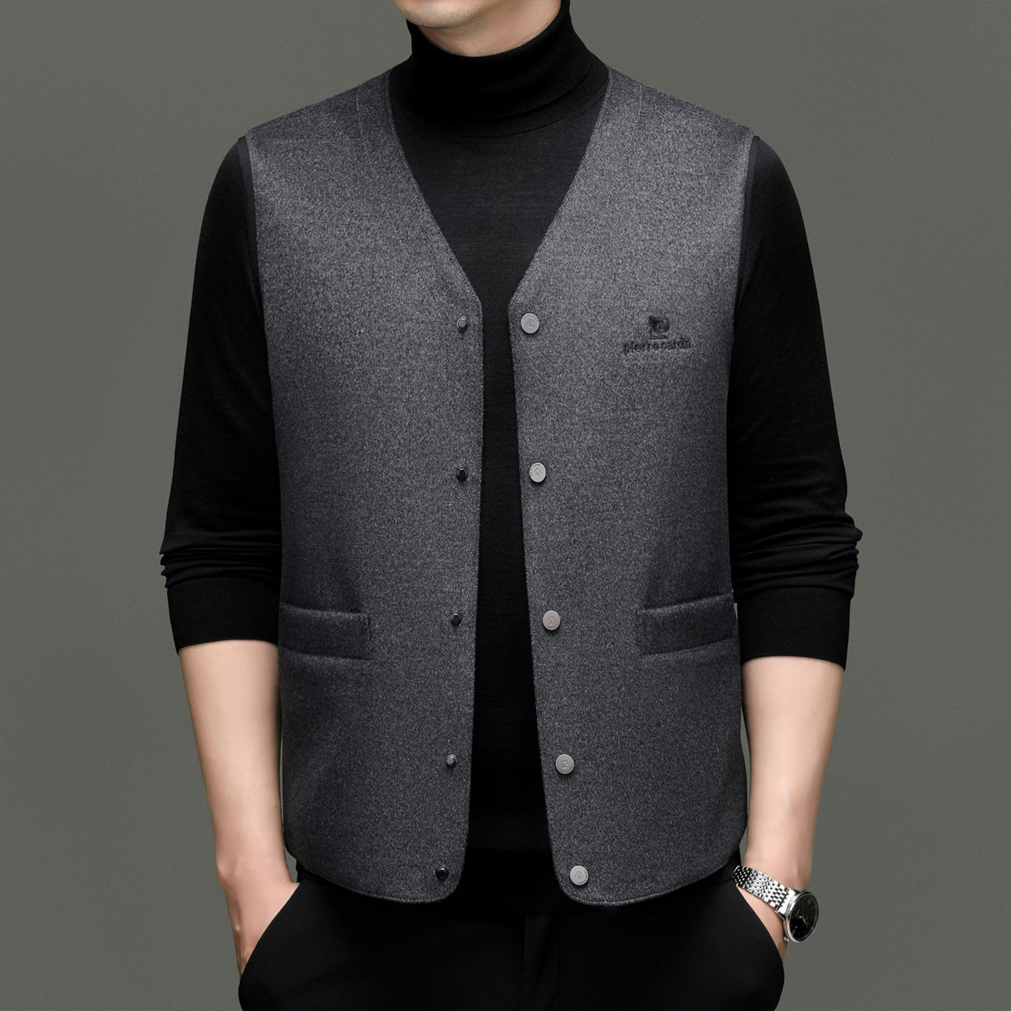 恒源祥羊毛羽绒马甲男士秋冬连帽无袖背心坎肩外套保暖加厚白鸭绒,淘宝优惠券,粉丝福利购,淘宝优惠卷