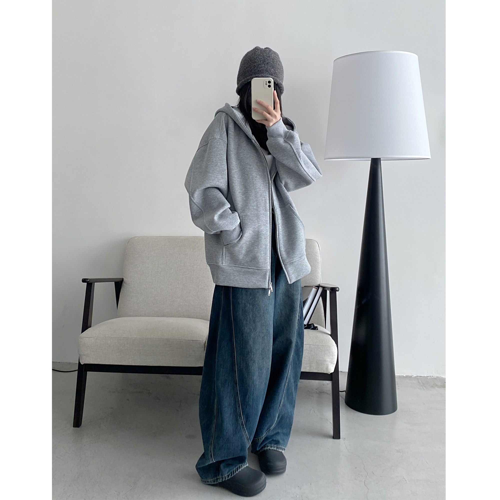 【清仓价】直筒镰刀牛仔裤女秋冬季新款通勤宽松弯刀阔腿拖地裤,淘宝优惠券,粉丝福利购,淘宝优惠卷