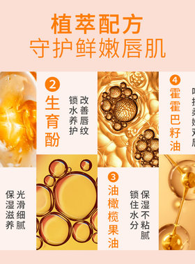 BKSTU'S BEES维生素滋润唇膏滋润保湿补水防干裂淡化唇纹变色唇膏