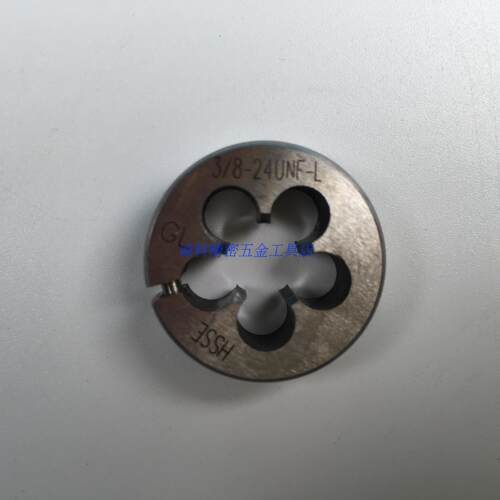 进口GLYSGOK左牙L细牙圆板牙UNCF4-48M10-32 1/4-28 5/16 3/8-24 - 图1