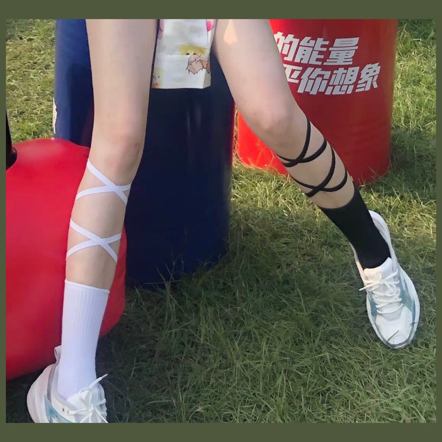 时尚绑带日系绑绳女款舒适中筒袜 妙婳短袜/打底袜/丝袜/美腿袜