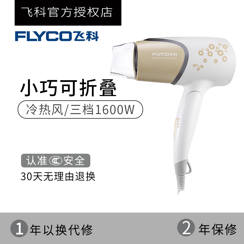 飛科冷熱不傷發小功率大宿舍迷你家用電吹風機行動式摺疊學生寢室