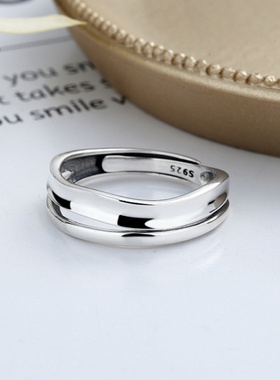 JHEPAN925纯银波浪纹双