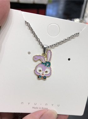 新款玉桂狗库洛米米乐蒂卡通钛钢项链小孩儿童玩具不伤皮肤不掉色
