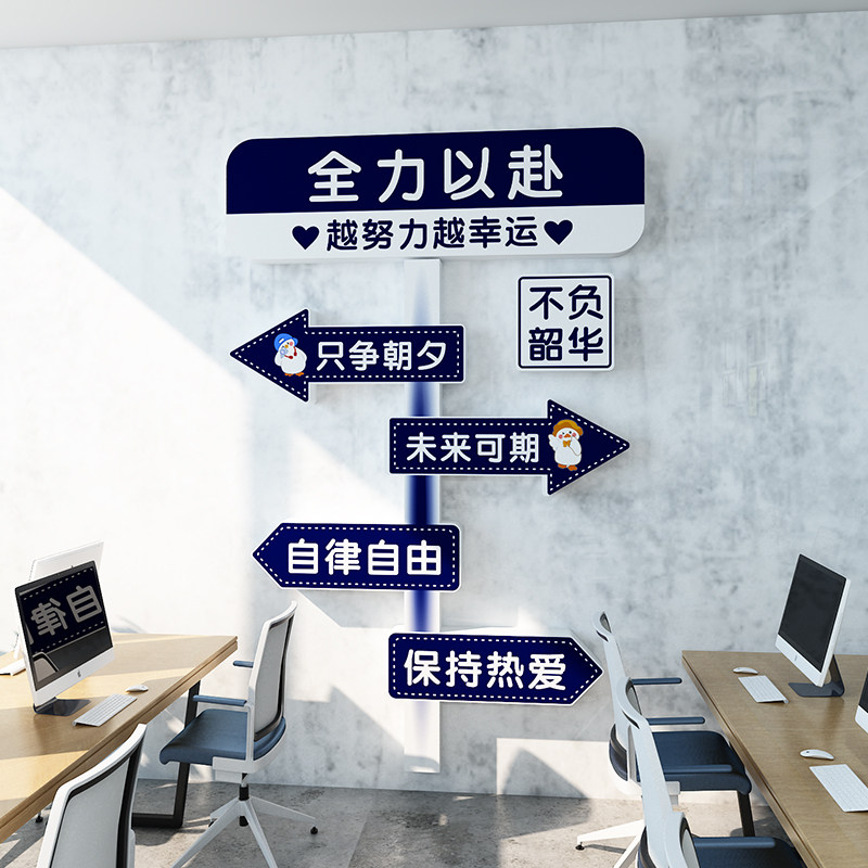 团队励志墙贴员工激励标语办公室墙面装饰公司企业文化墙标牌贴画,淘宝优惠券,粉丝福利购,淘宝优惠卷