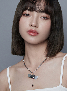 月亮高级感原创风艺术项链