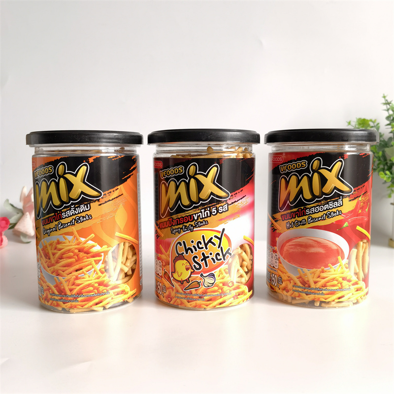 泰国Vfoods Mix脆脆条原味75g袋装香辣鸡味网红休闲零食小吃-图0