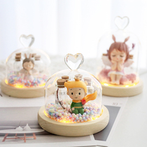 Baby Fetal Hair Souvenir Diy Homemade Glass Swing Piece Hair baby Dairy navel Umbilical Cord Collection Bottle Preservation Box Gift