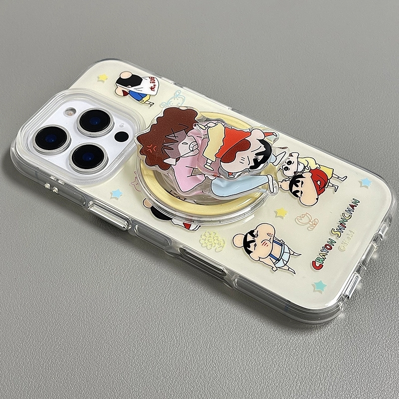 日系卡通美伢蜡笔小新磁吸支架适用Mate70PRO/60华为Nova14/13手机壳12pro/PURA80/70pro女P60防摔P50E畅享80 - 图1