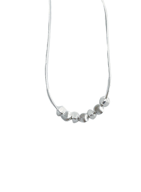 S925纯银猫眼圆珠项链小众设计感高级锁骨链简约气质百搭颈链配饰