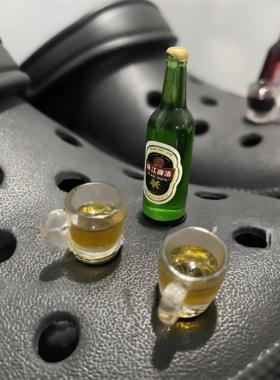 不是谁懂啤酒鞋花也太有创意了