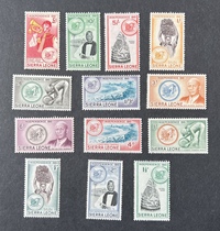 British Sierra Leone Stamps 1961 Folklore Scenery 13 New No Yellow Collage Engraving