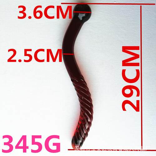 Glass-made femalemasturbation toy fake phallus adult product - 图0