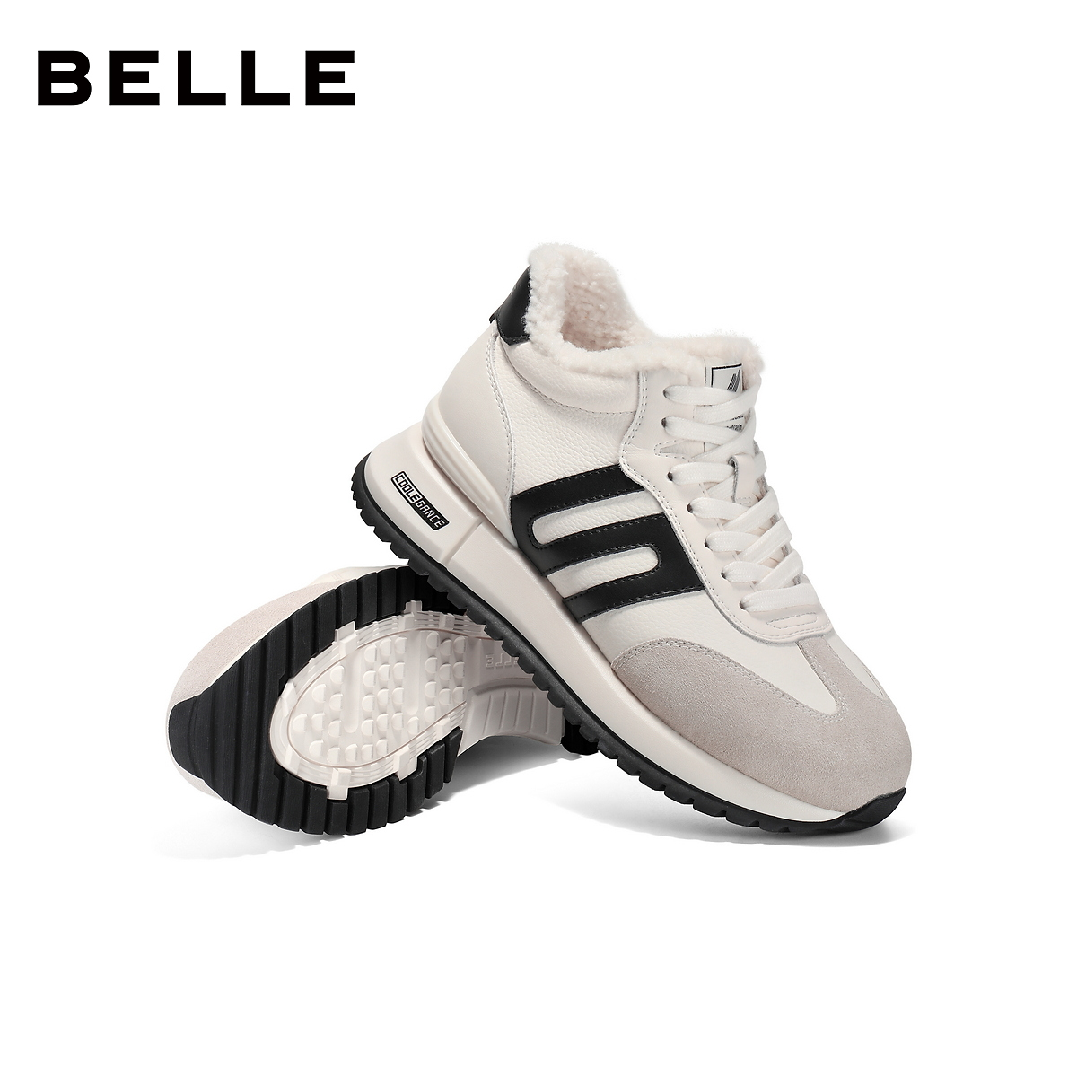 张凌赫同款百丽小金甘阿甘厚底德训鞋新款阿甘鞋运动休闲D3X1DAM5 - 图3