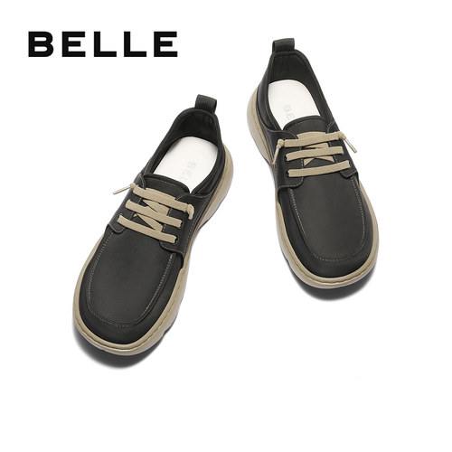 百丽透气休闲布鞋男夏季新款商场同款轻盈厚底舒适爸爸鞋8RY01BM5 - 图1