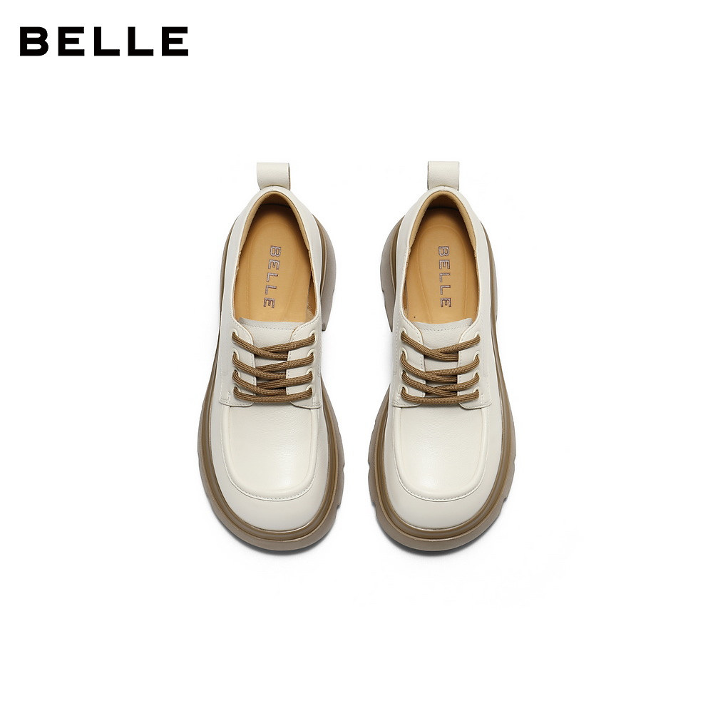 百丽英伦风复古厚底牛津鞋女新款黑色小皮鞋深口单鞋子E1X1DCM5,淘宝优惠券,粉丝福利购,淘宝优惠卷