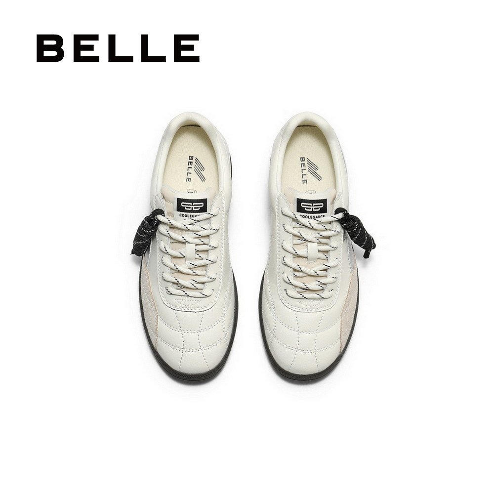 百丽复古阿甘德训鞋女秋季新款增高小白鞋运动休闲鞋子B2702CM5,淘宝优惠券,粉丝福利购,淘宝优惠卷