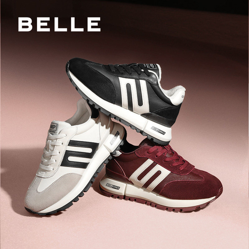 百丽女鞋小金甘1.0德训鞋厚底阿甘鞋加绒保暖鞋休闲鞋D2C1DAM5预,淘宝优惠券,粉丝福利购,淘宝优惠卷