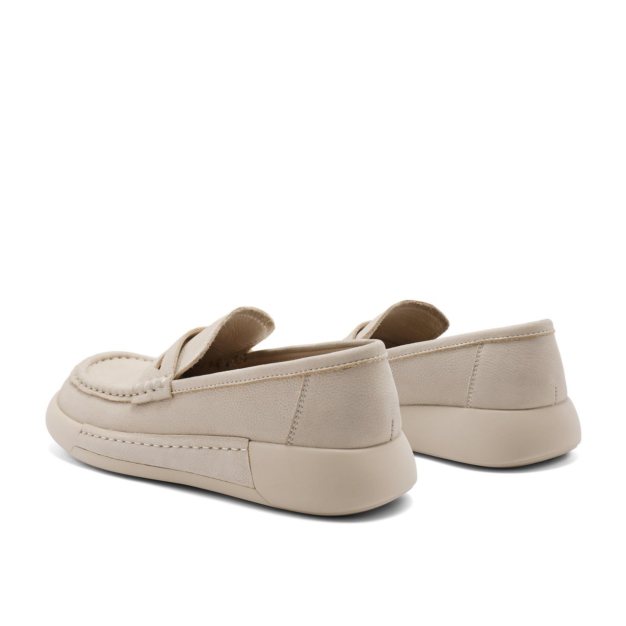 百丽女鞋子勃肯鞋新款一脚蹬乐福深口单鞋平底豆豆鞋女款B2101CA4,淘宝优惠券,粉丝福利购,淘宝优惠卷