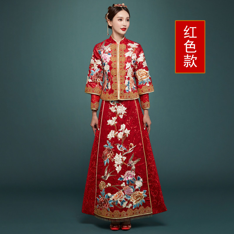 秀禾服新娘2020新款结婚出阁敬酒服 锦瑟华妃旗袍