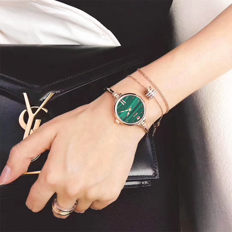 格雅ins风小巧精致气质女士小绿表 格雅美莱斯国产腕表