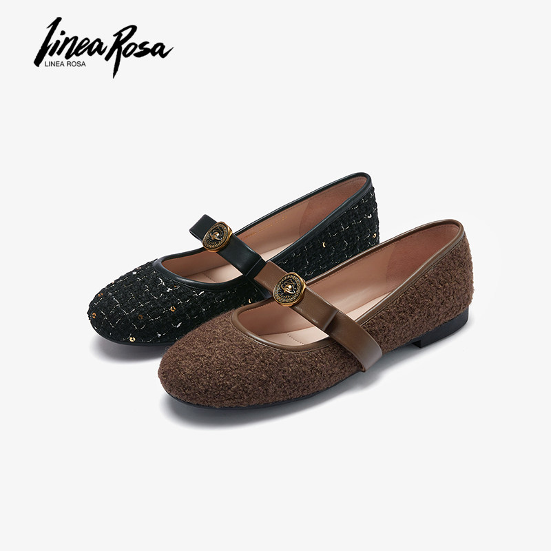 【达播专属】莱尔斯丹24秋新款复古圆头玛丽珍平底单鞋女5T00806,淘宝优惠券,粉丝福利购,淘宝优惠卷