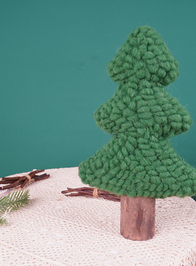 清新轻奢圣诞树小摆件