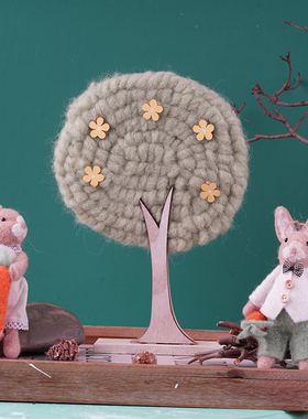 兔子森系情侣兔子桌面摆件森系