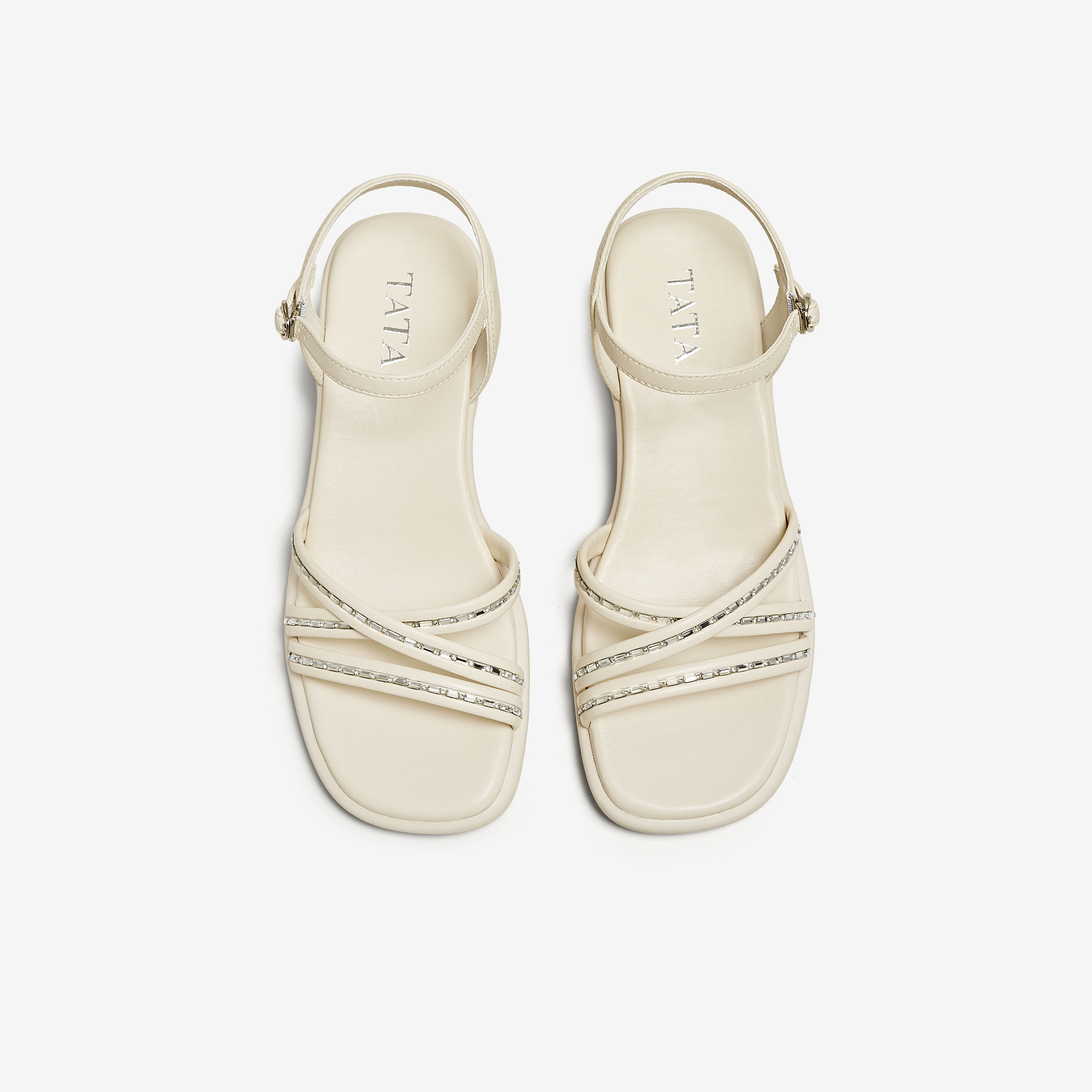 TATA他她法式气质凉鞋女鞋休闲通勤粗跟凉鞋2025秋季新款CN402BL5 - 图2