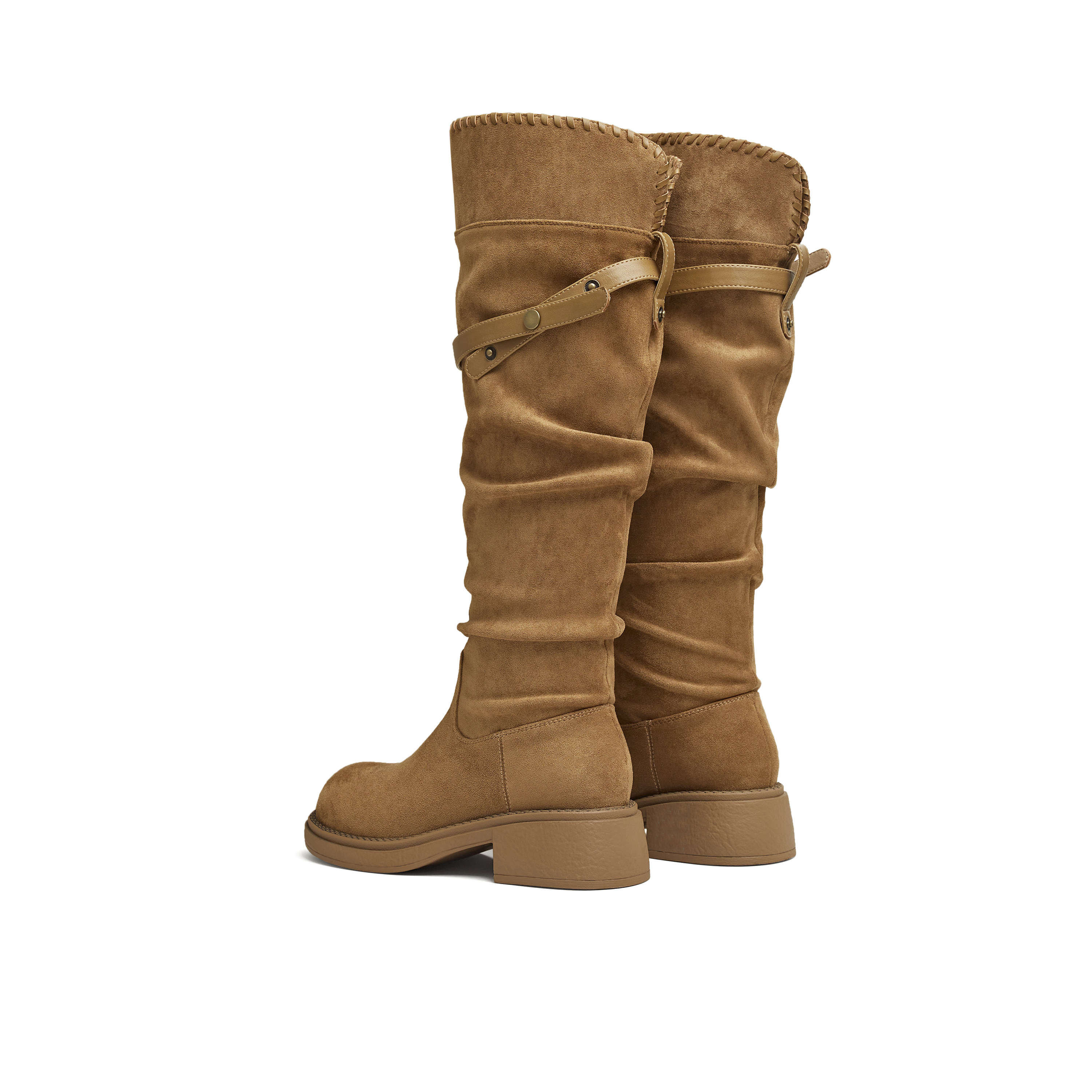 天美意2025冬新款厚底百搭复古显瘦长靴女骑士靴KXZ24DG5,淘宝优惠券,粉丝福利购,淘宝优惠卷