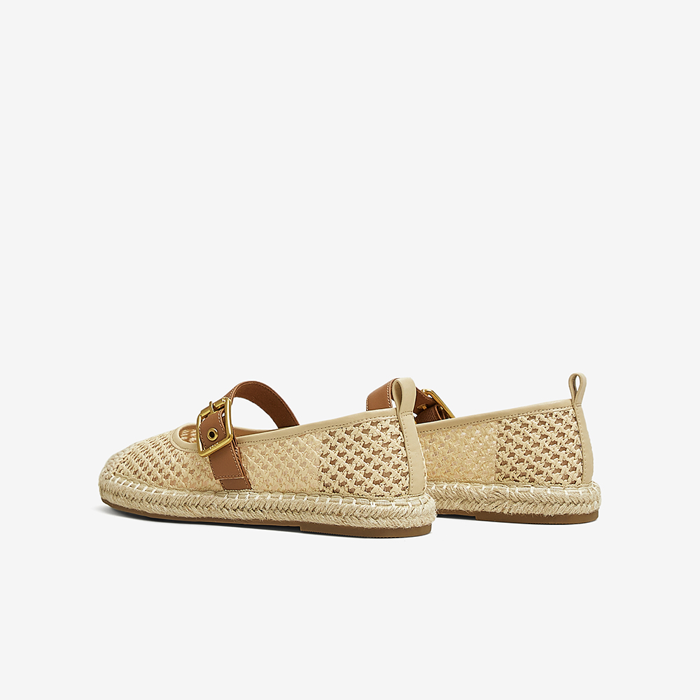 TATA/他她2025秋商场同款时尚休闲圆头女单鞋新款CWD01BQ5奥莱 - 图1