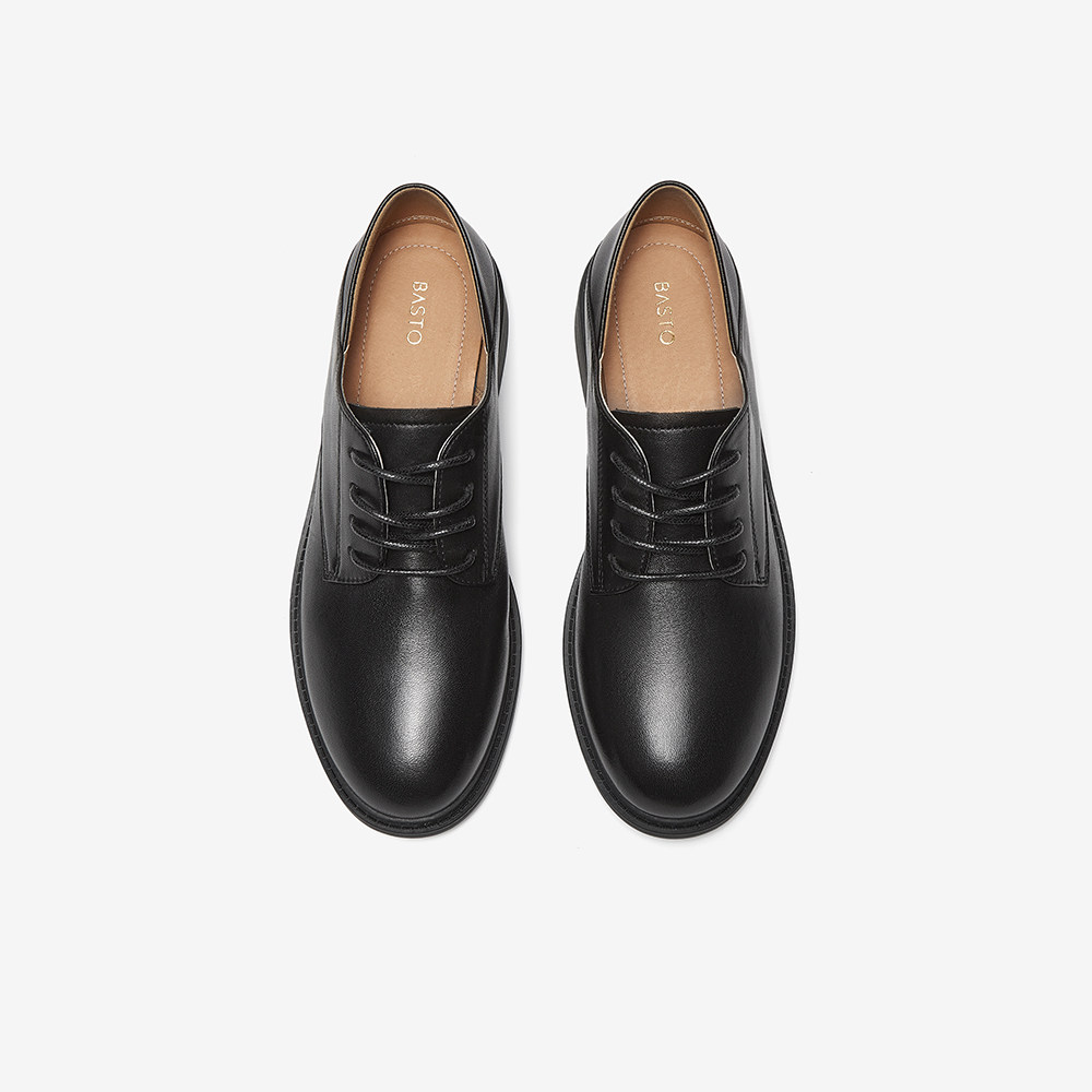 百思图2025春季新款商场同款时尚复古牛津鞋粗跟女单鞋WWE57AM5,淘宝优惠券,粉丝福利购,淘宝优惠卷