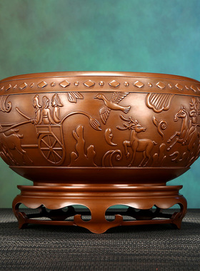 紫铜工艺玄关装饰品铜器礼品