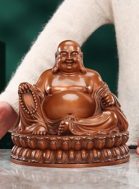 紫铜材质大度弥勒佛铜佛像