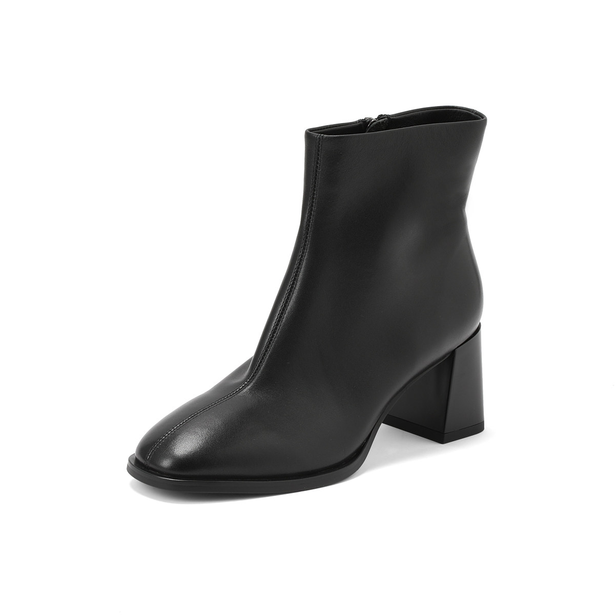 星期六时装靴冬新时尚圆头英伦粗高跟显瘦通勤短靴SS24116225,淘宝优惠券,粉丝福利购,淘宝优惠卷