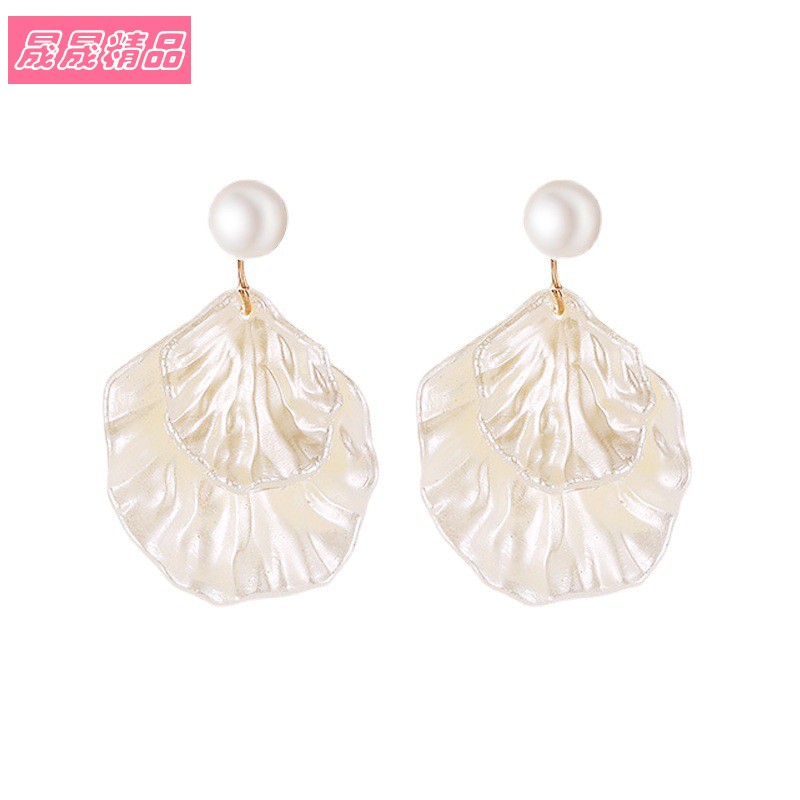 Temperament sweet women earrings Elegant Pearl Ear Studs耳环 - 图3