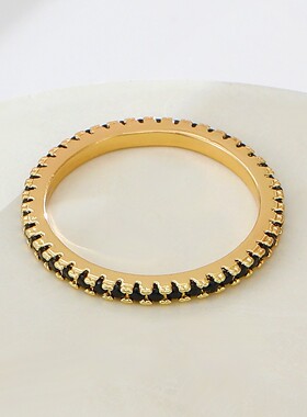 New Candy Series Colorful Diamond Full Circle Ring Jewelry