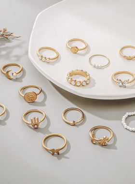 European American hand ornaments joint ring 欧美女饰品戒指女