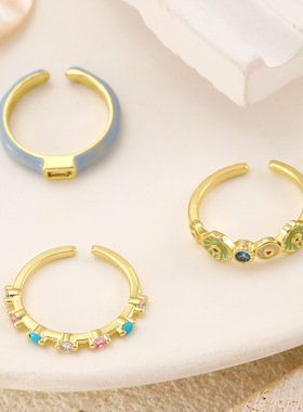 New Super Visible White Colored Ring Women Joint ring关节戒