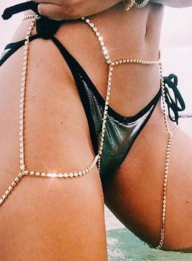 欧美外贸饰品爆款钻满身体链