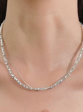 Silver Elegant New necklace women's shape collarbone chain
