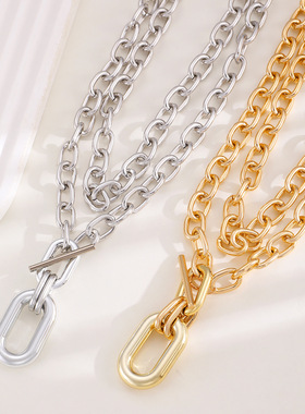 European style personalized two-piece necklace with choker