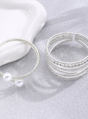 diamonds Bracelet Accessories Fashionable Mother multi-layer